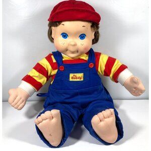 My Buddy Playskool 1986 Brown Hair Blue Eyes Boy Vintage Doll w/ Hat No Shoes